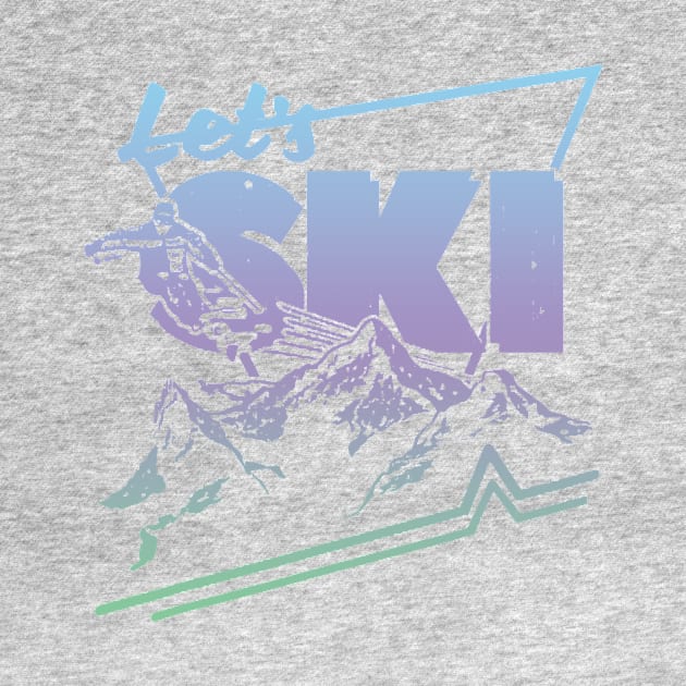 Retro Ski  - Vintage 80s 90s Ski by luckyboystudio